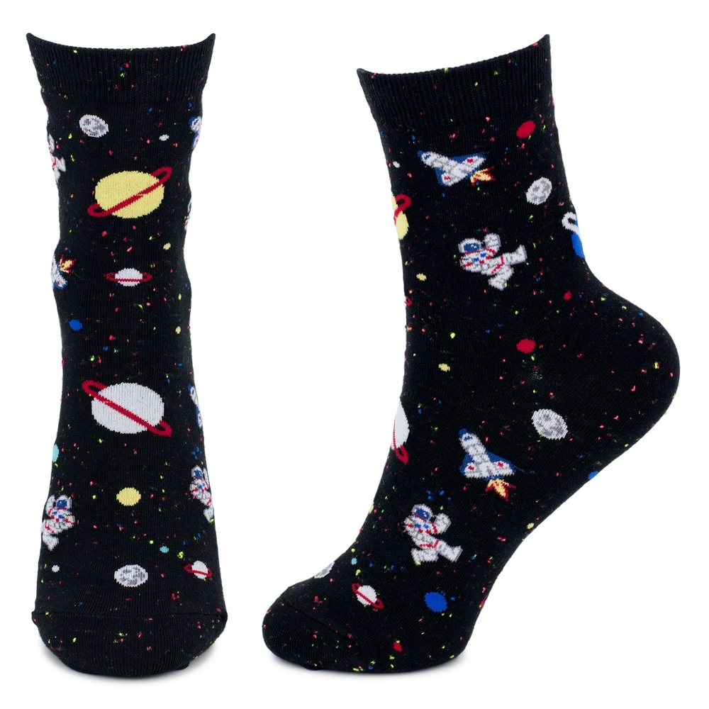 Socks cotton & spandex rocket launch black - Image 2