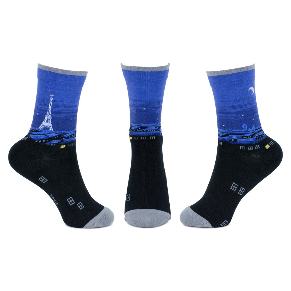 Socks In Paris Made With Cotton & Spandex - Image 2