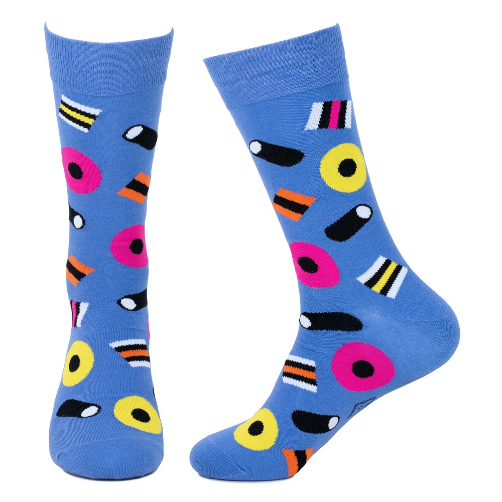 Socks cotton & spandex gents allsorts blue - Image 2