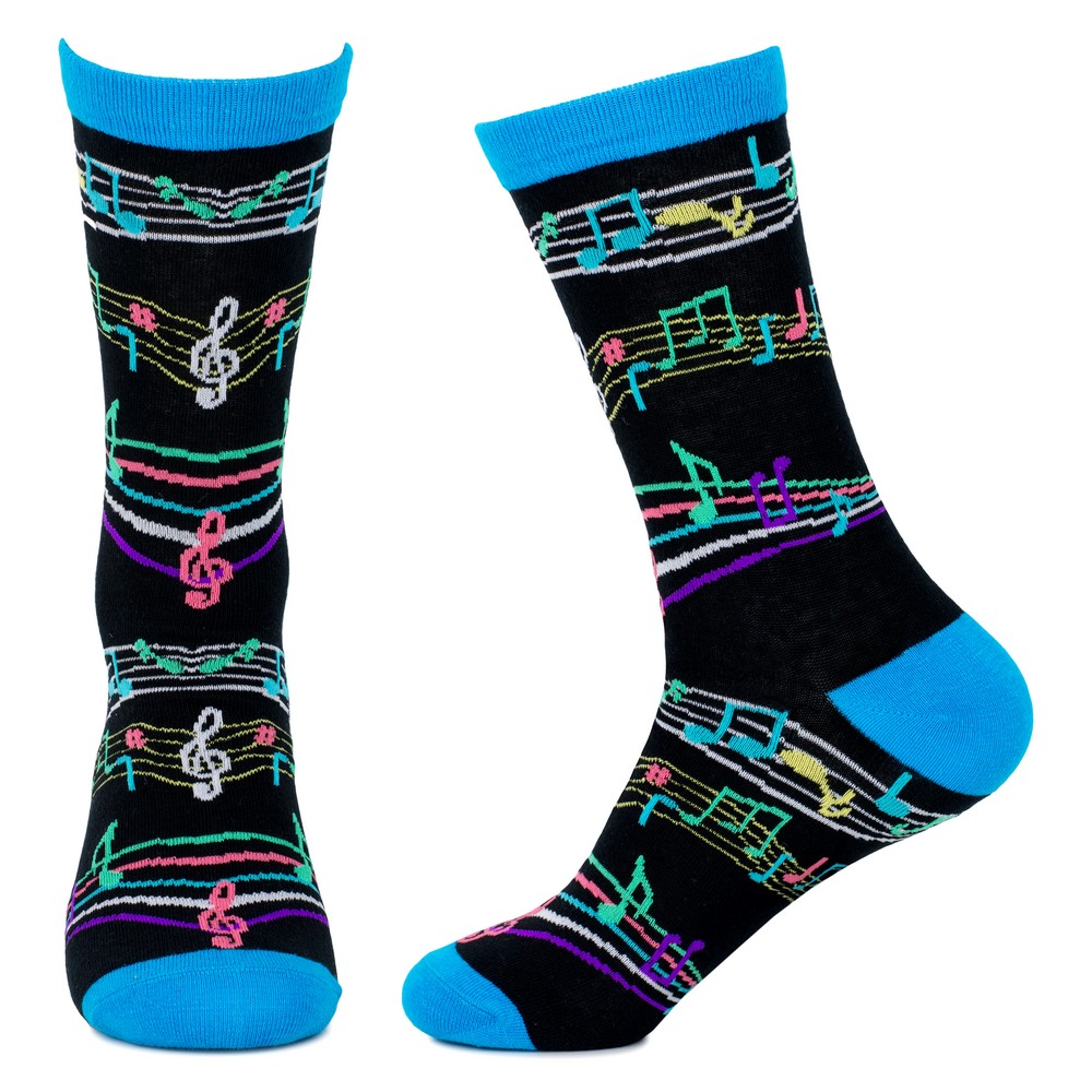Socks Gents Music Note Made With Cotton & Spandex - Image 2