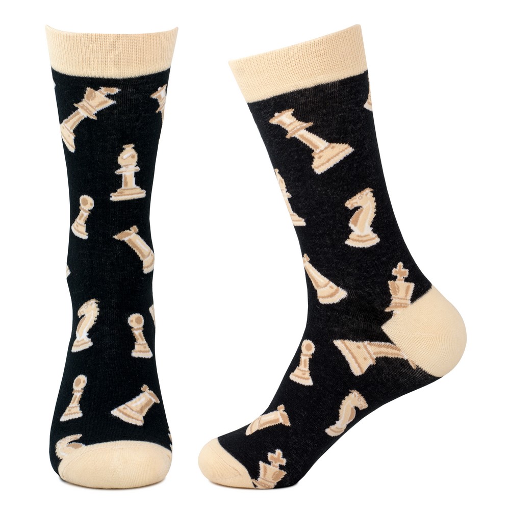 Socks Gents Chess Pieces Made With Cotton & Spandex - Image 2