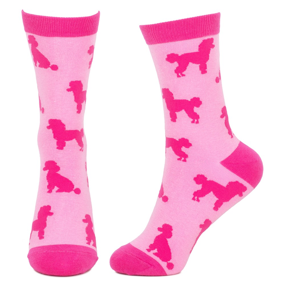 Socks Pink-poodle Made With Cotton & Polyester - Image 2